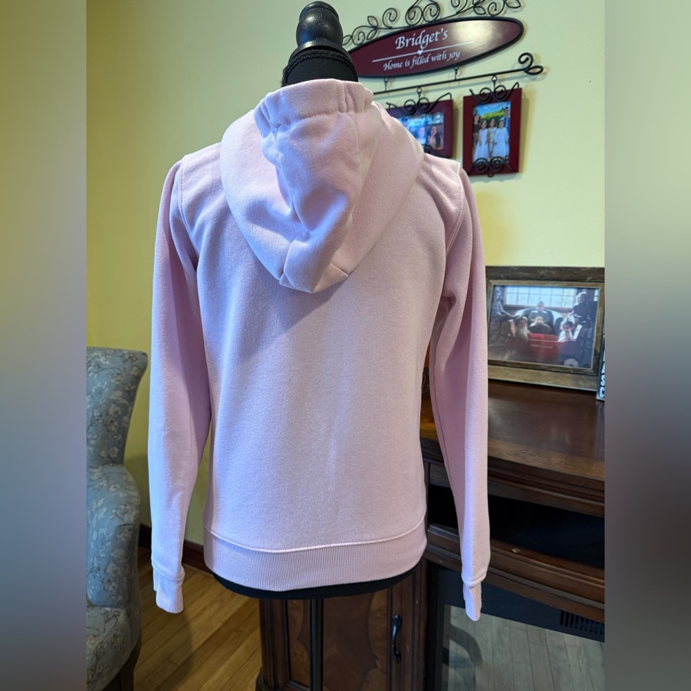 Light Pink Zip-Up Hoodie - Picture 2 of 3